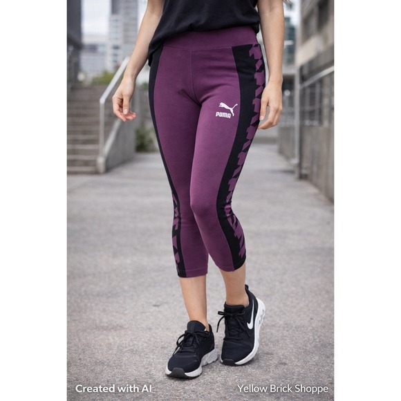 Puma Pants - Puma Leggings‎ Purple XS